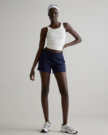 CloudComfort High-Rise Sweatshorts - XS / Pebble Beige