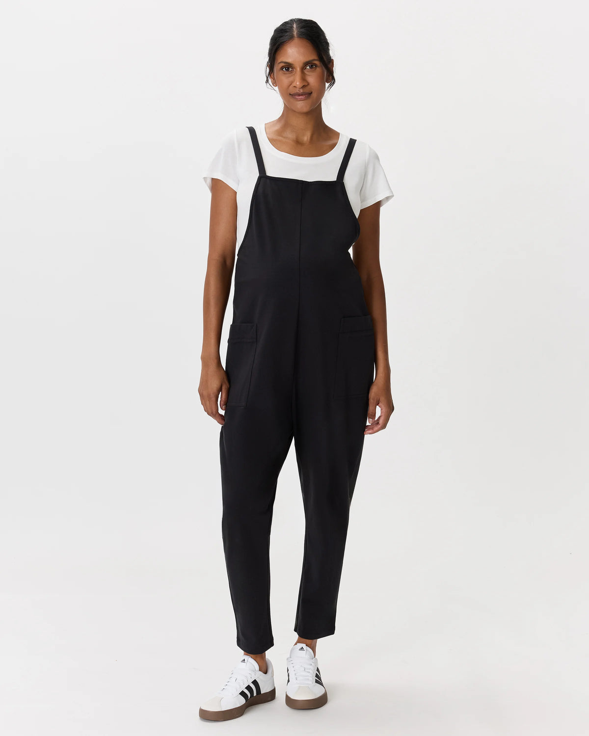 Organic Cotton Maternity Overalls - XS / Deep Navy