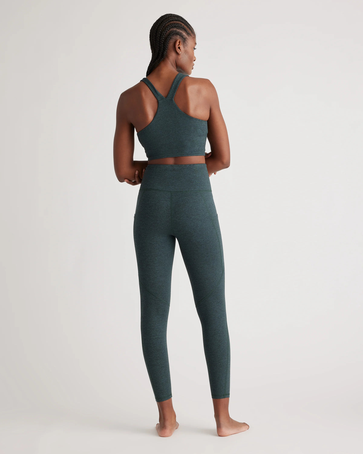 Ultra-Soft High-Rise Pocket Legging - XS / Heather Espresso