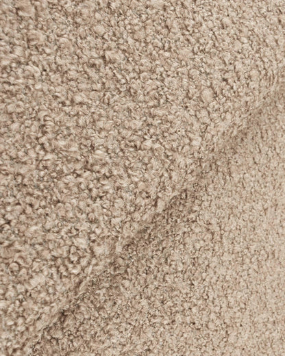 Plush Boucle Curved Bed - Full / Ivory