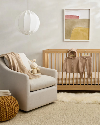 Organic Percale Gingham Crib Sheet 2-Pack - One Size / Blue Fog