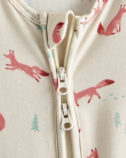 Bamboo One Piece Pajama - 0-3M / Wildflower Dreams