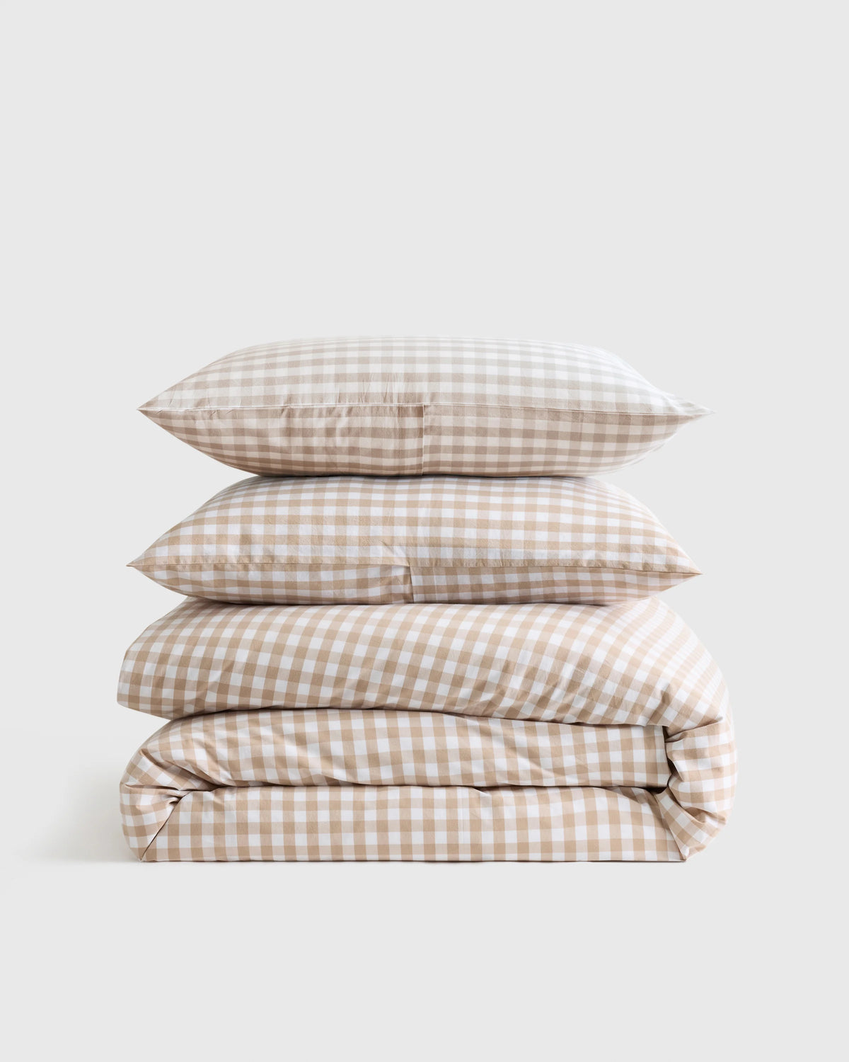 Organic Crisp Percale Duvet Cover Set - Twin / Espresso
