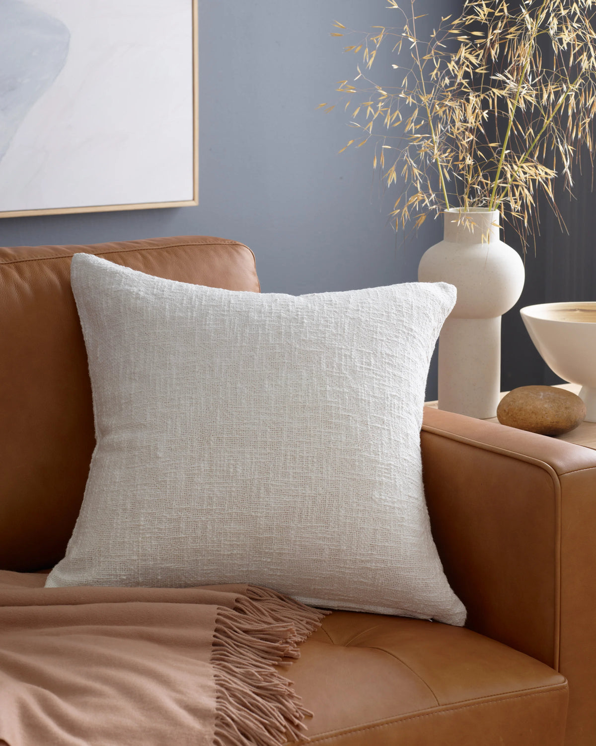 Cotton Slub Pillow Cover - 20x20 / Terracotta