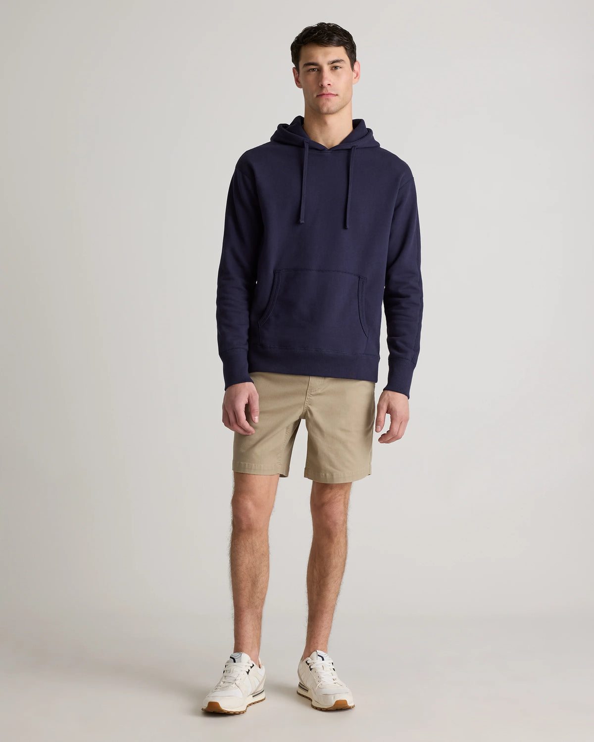 Organic Midweight French Terry Pullover Hoodie - S / Light Heather Grey