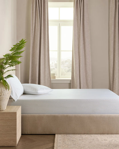 Bamboo Stripe Fitted Sheet Set - Twin / Double Stripe Espresso