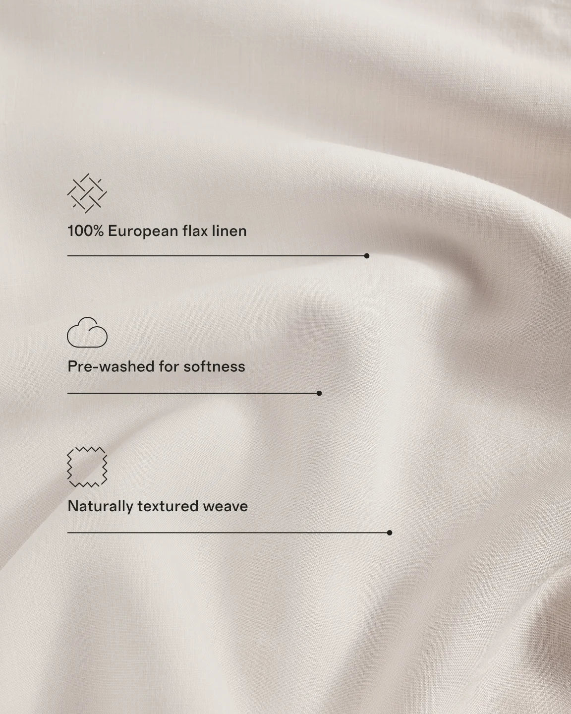 European Linen Double Flange Duvet Cover Set - Twin / Dusty Olive