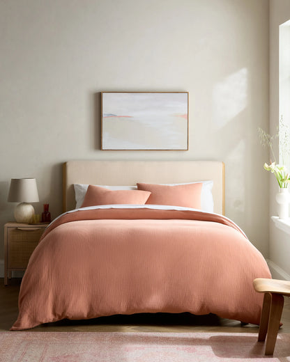 Organic Cotton Gauze Duvet Cover Set - Twin / Dried Sage