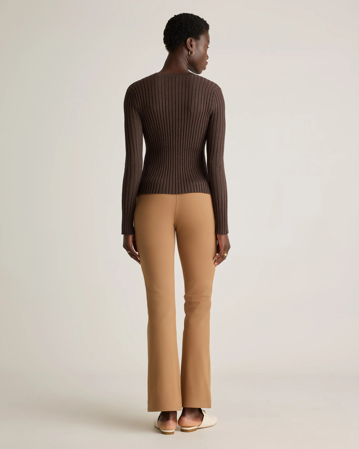 Ultra-Stretch Ponte Bootcut Pants - XS / Black