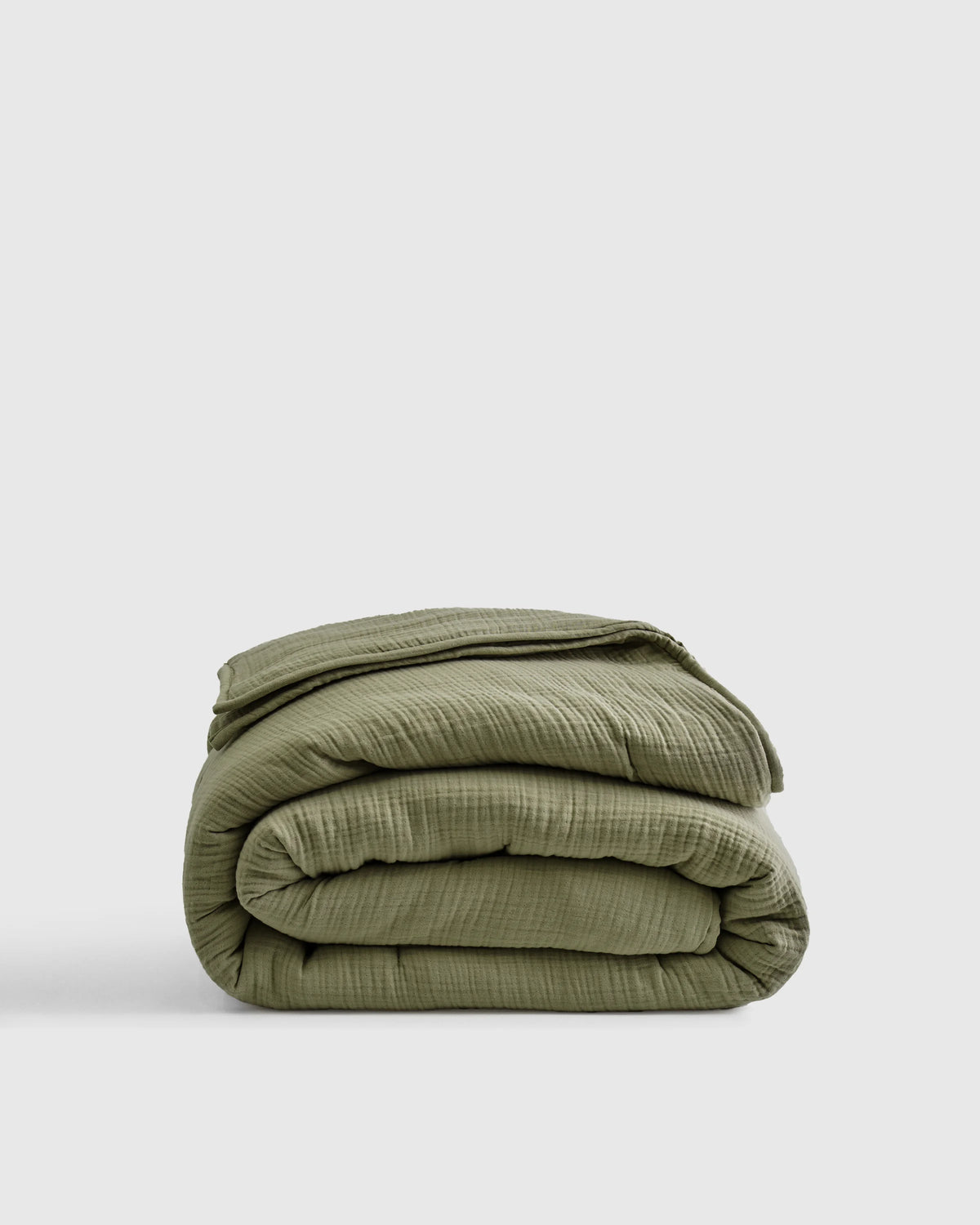 Organic Cotton Gauze Dream Quilt - Twin / Dried Sage