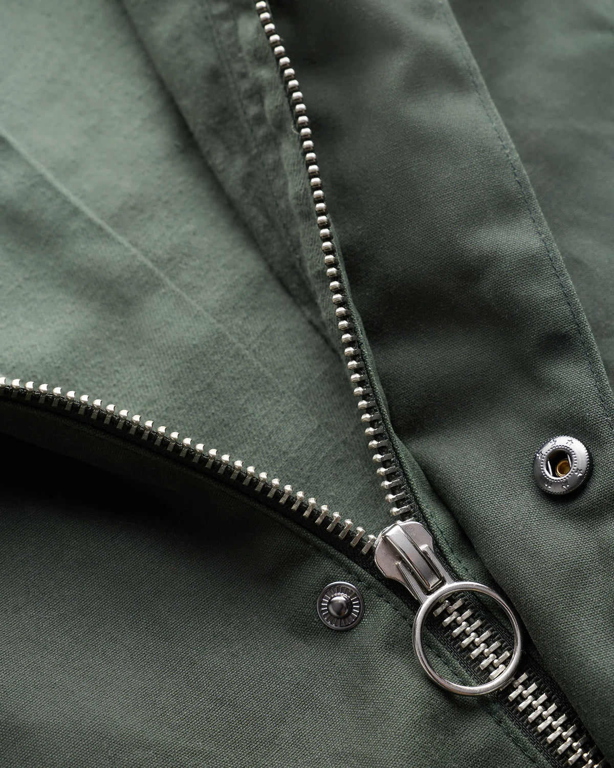 Organic Waxed Cotton Barn Jacket - S / Rustic Olive