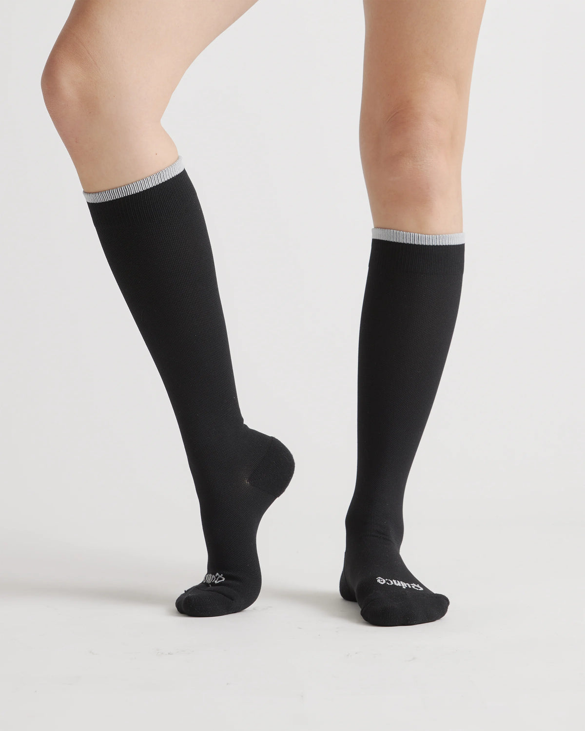 Recycled Maternity Compression Socks 3-Pack - L / White/Black/Grey