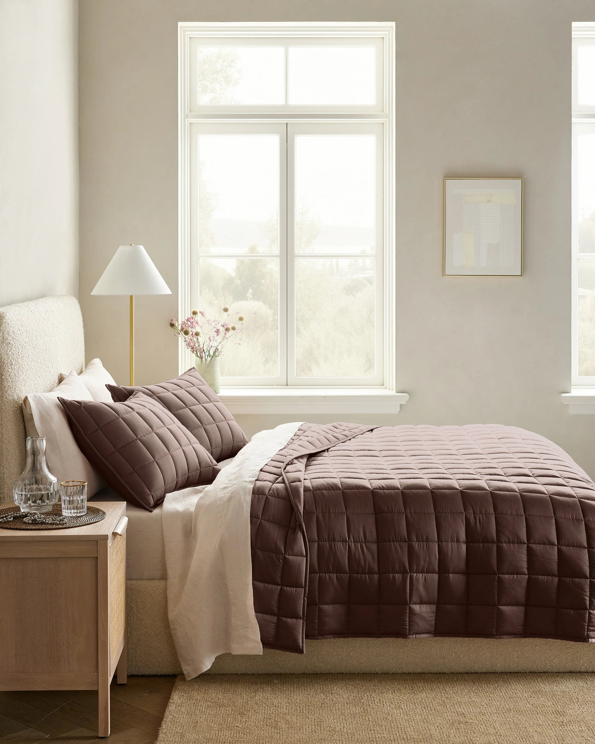 Bamboo Box Quilt Set - Twin / Sage