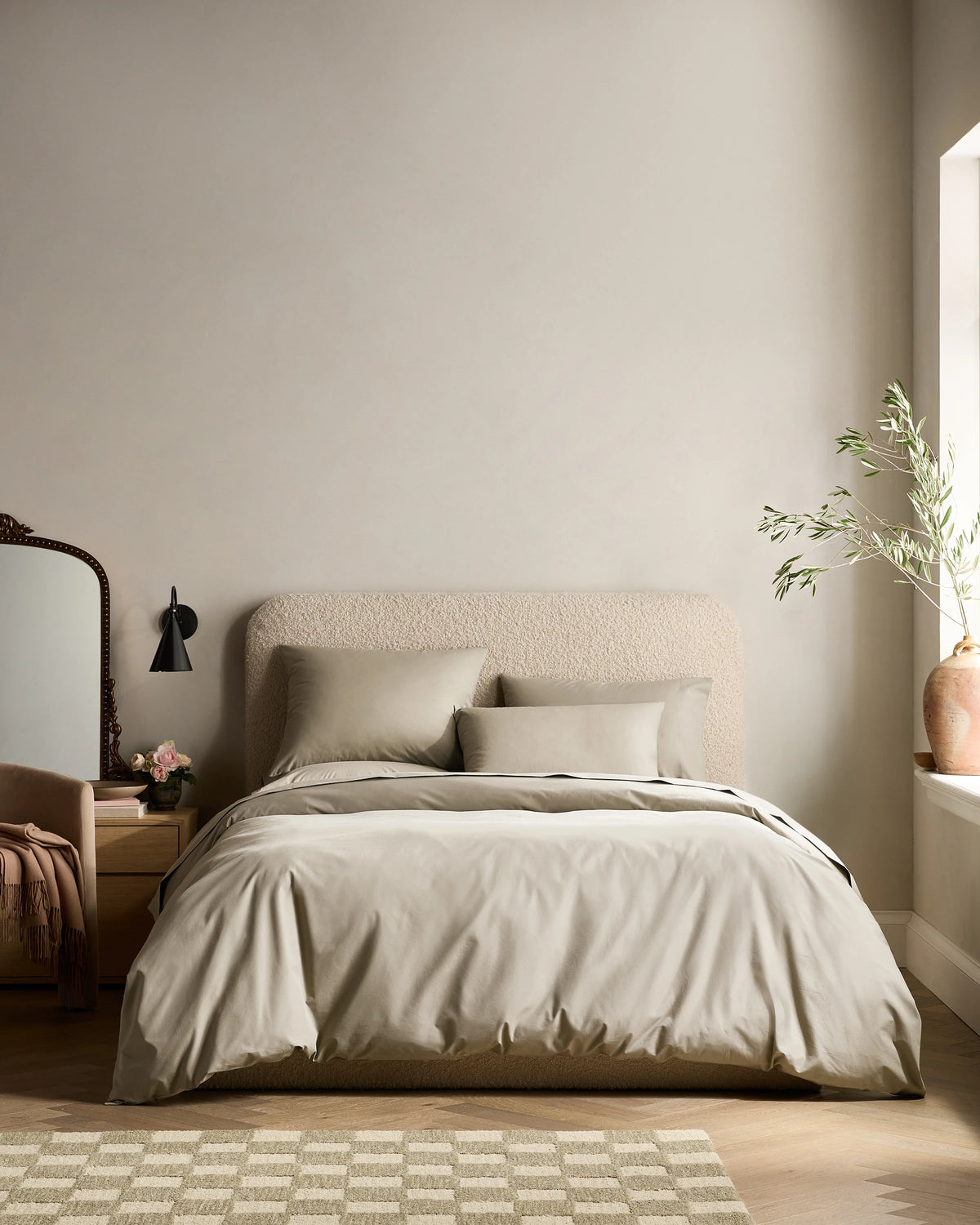 Organic Crisp Percale Deluxe Bedding Bundle - Twin / White