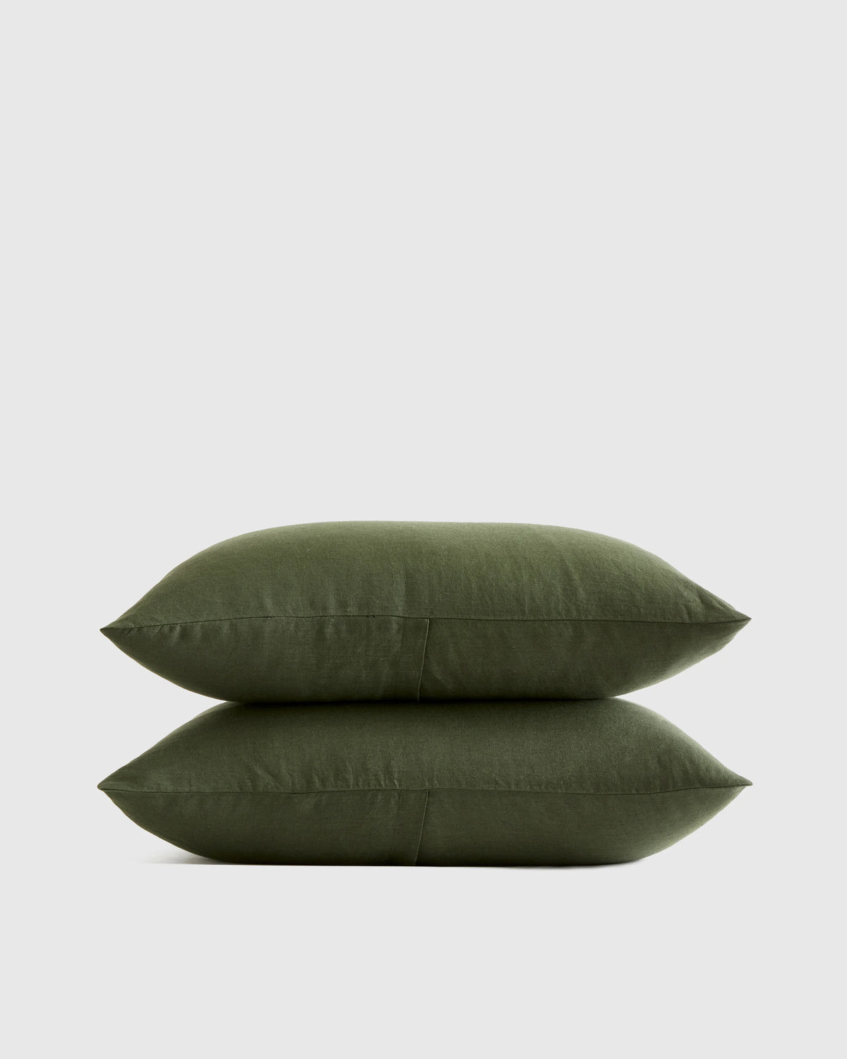 European Linen Sham Set - Standard / White