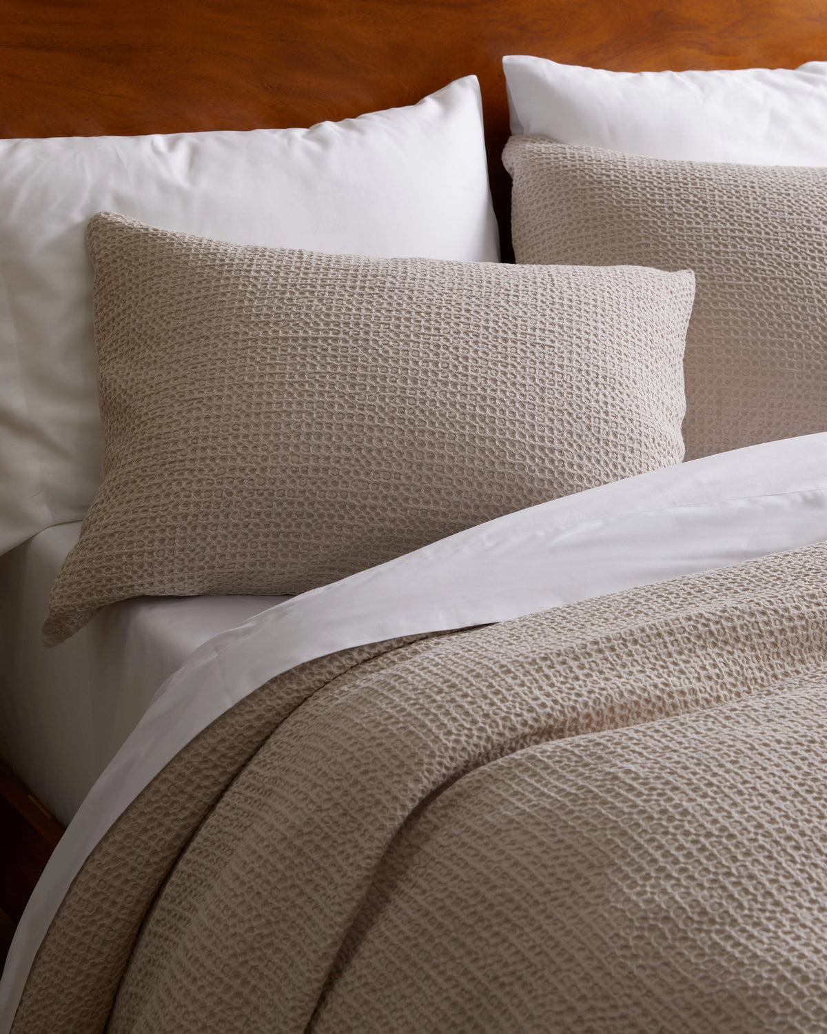 Organic Luxe Honeycomb Duvet Cover Set - Twin / Mineral