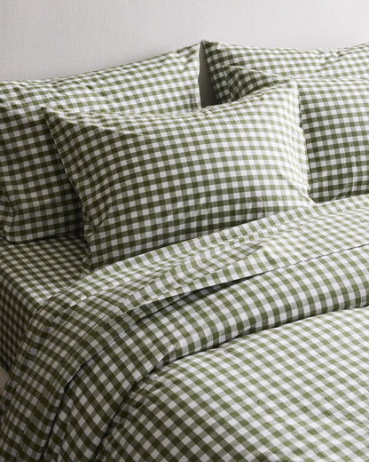 Organic Crisp Percale Deluxe Bedding Bundle - Twin / White
