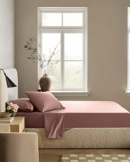 Organic Crisp Percale Deluxe Bedding Bundle - Twin / White