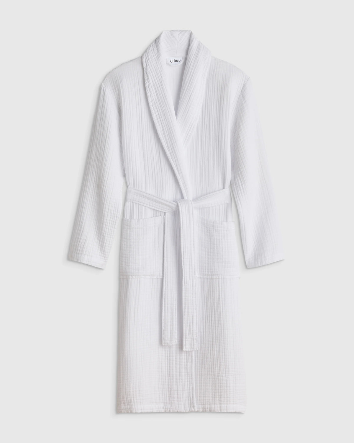 Soft Layered Turkish Cotton Robe - XS / White