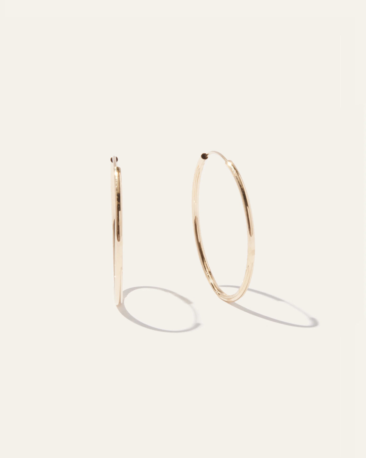 14K Gold Everyday Hoops - One Size / Yellow Gold