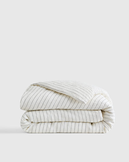 European Linen Duvet Cover - Twin / Peach
