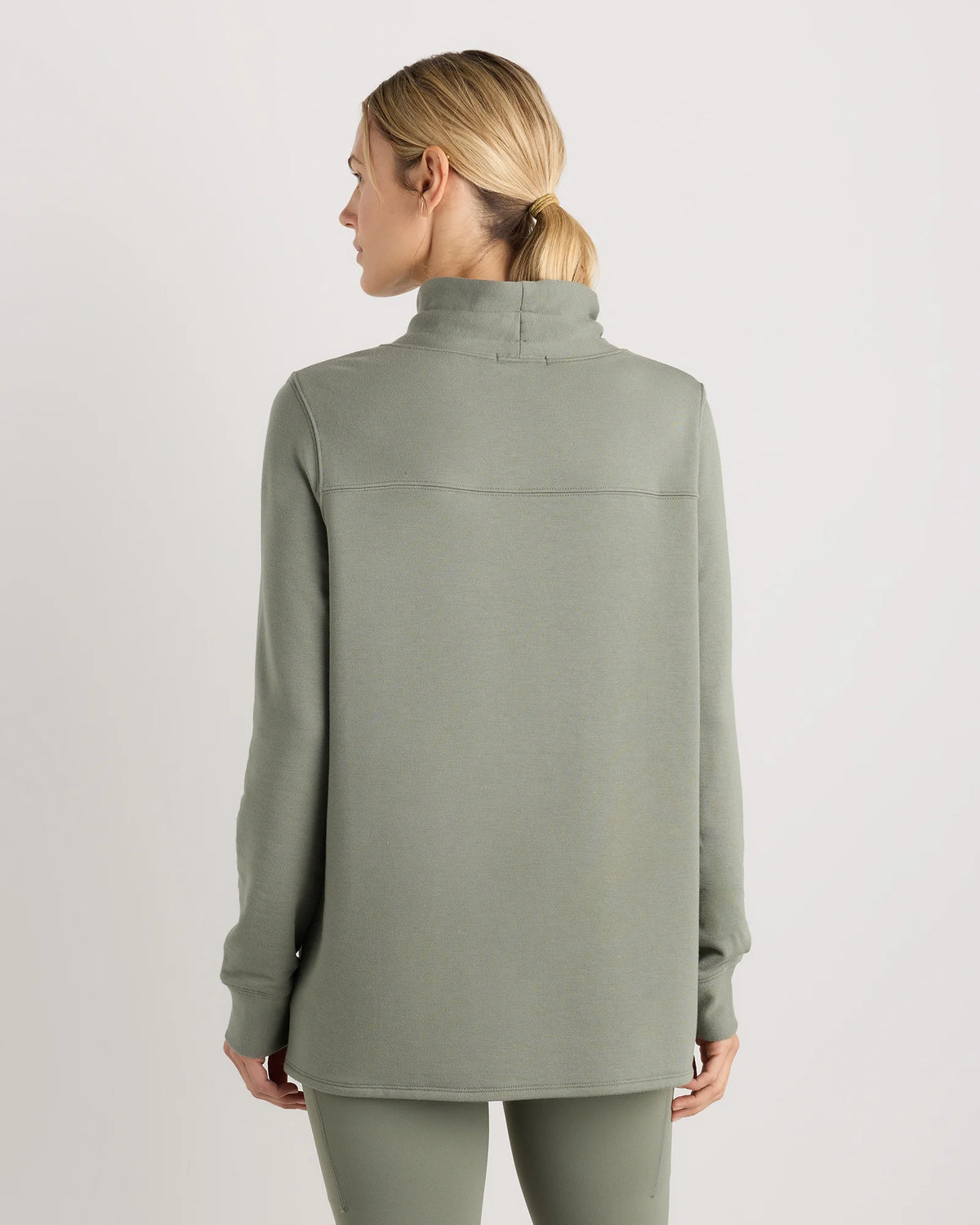 SuperSoft Fleece Mock Neck Pullover - XS / Navy