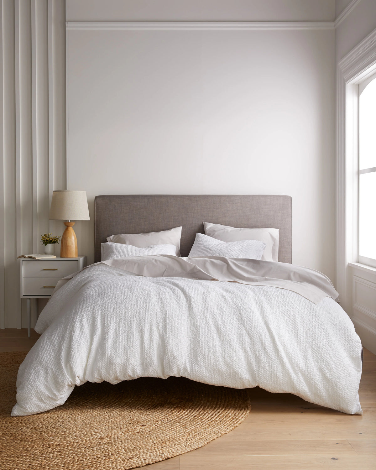 Organic Luxe Honeycomb Duvet Cover Set - Twin / Mineral