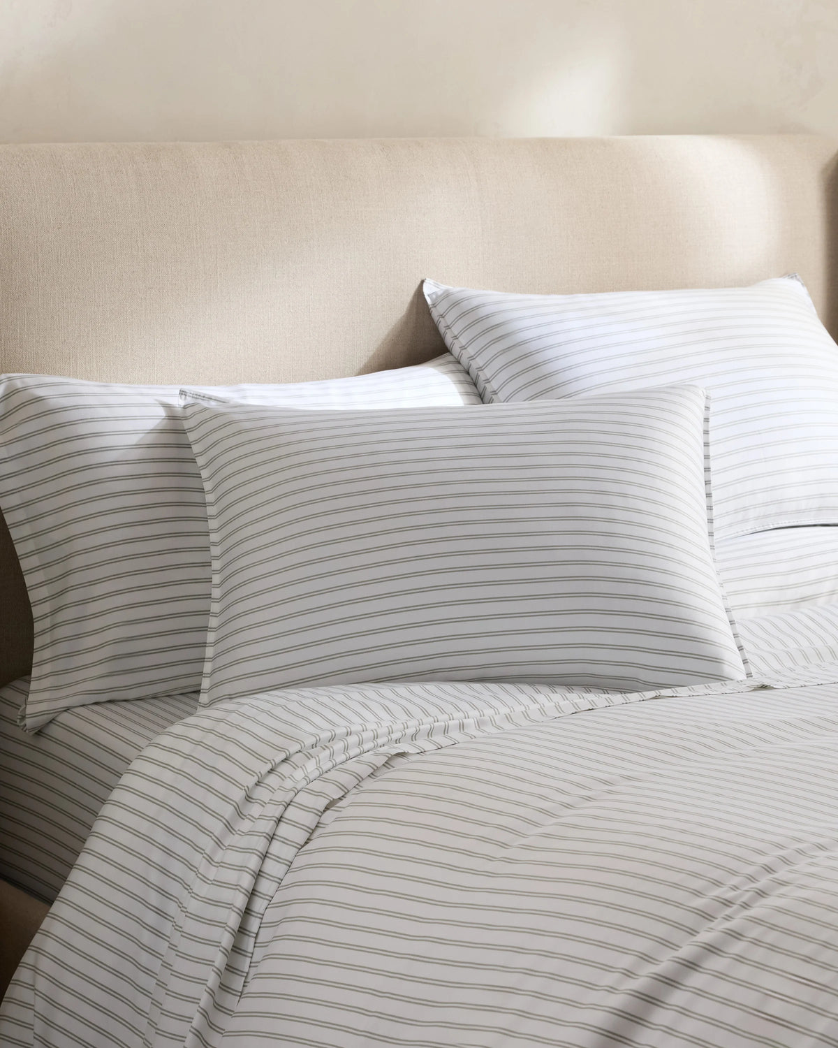 Bamboo Stripe Sham Set - Standard / Double Stripe Espresso