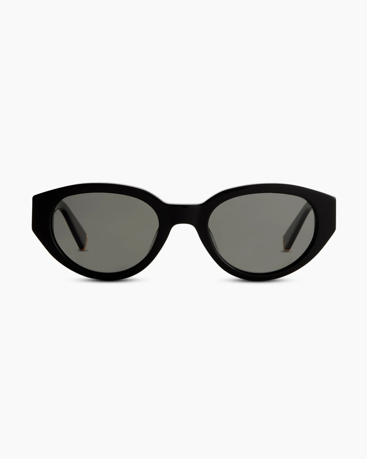 Sicily Polarized Acetate Sunglasses - One Size / Black with Grey lens