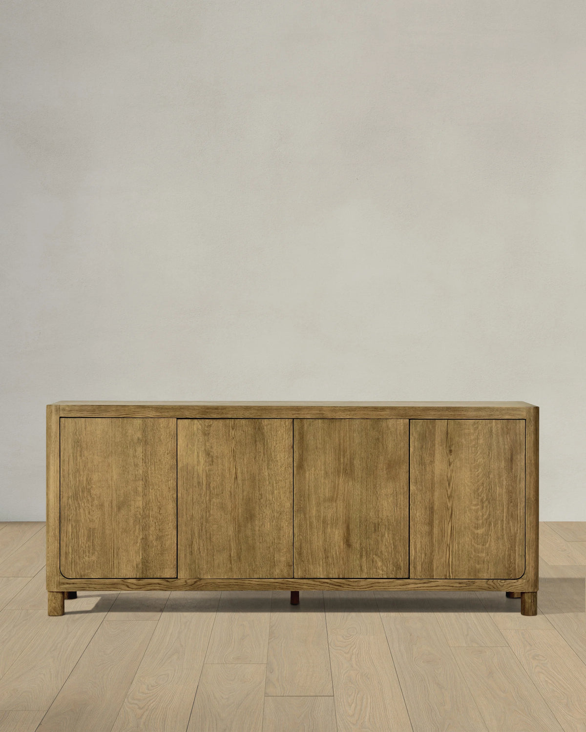 Rustic Oak Sideboard - One Size / Natural