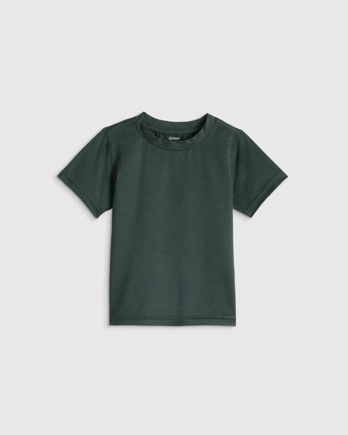 Flowknit Breeze Tee - 2T / Heather Dewstone Blue