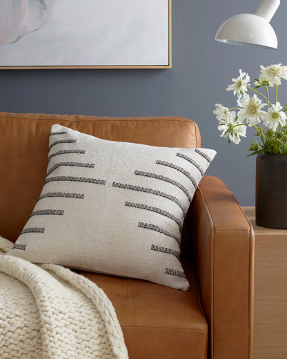 Bold Stripe Pillow Cover (Set of 2) - 20x20 / Black