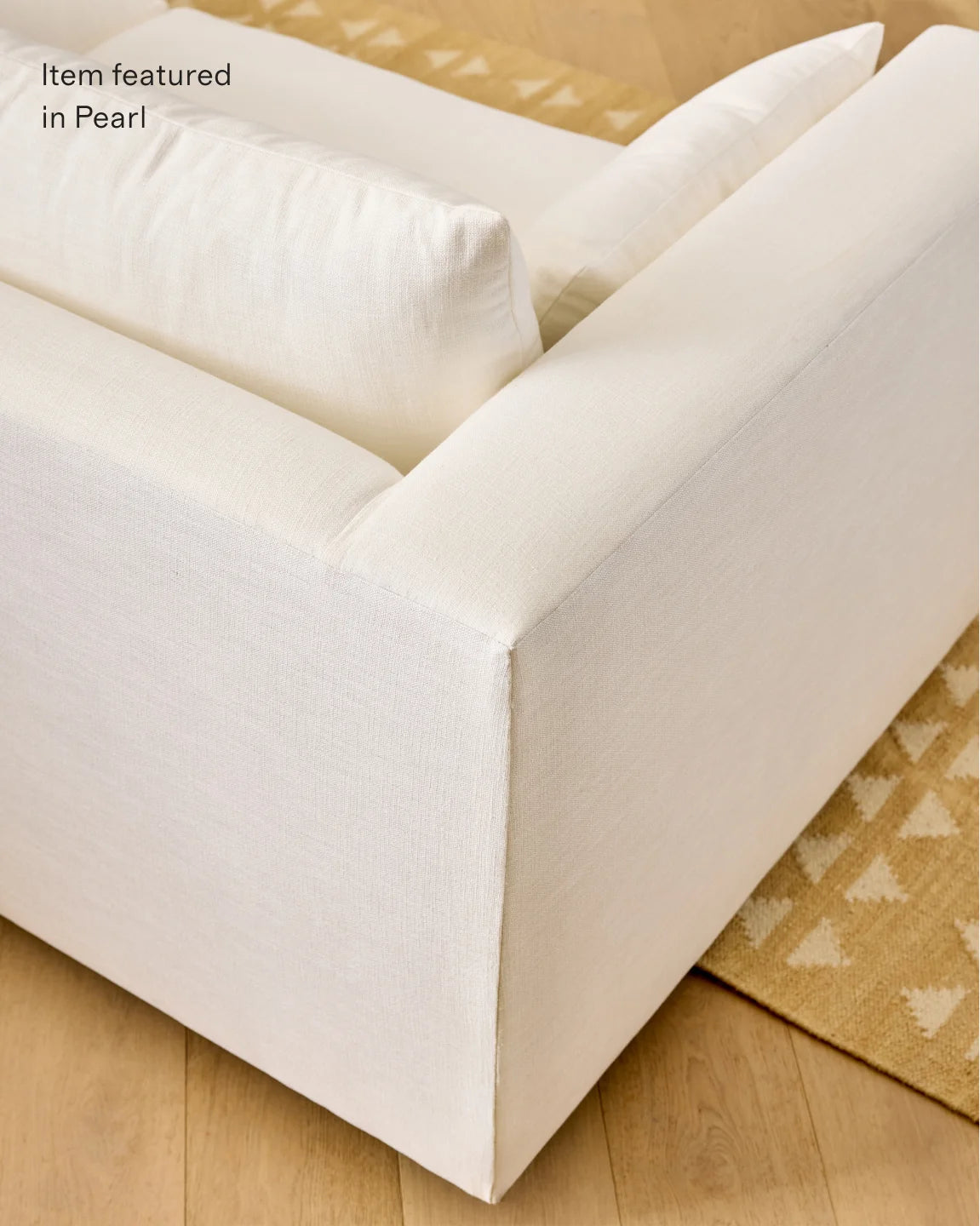 Oasis Sofa in Performance Linen - 7ft / Pearl