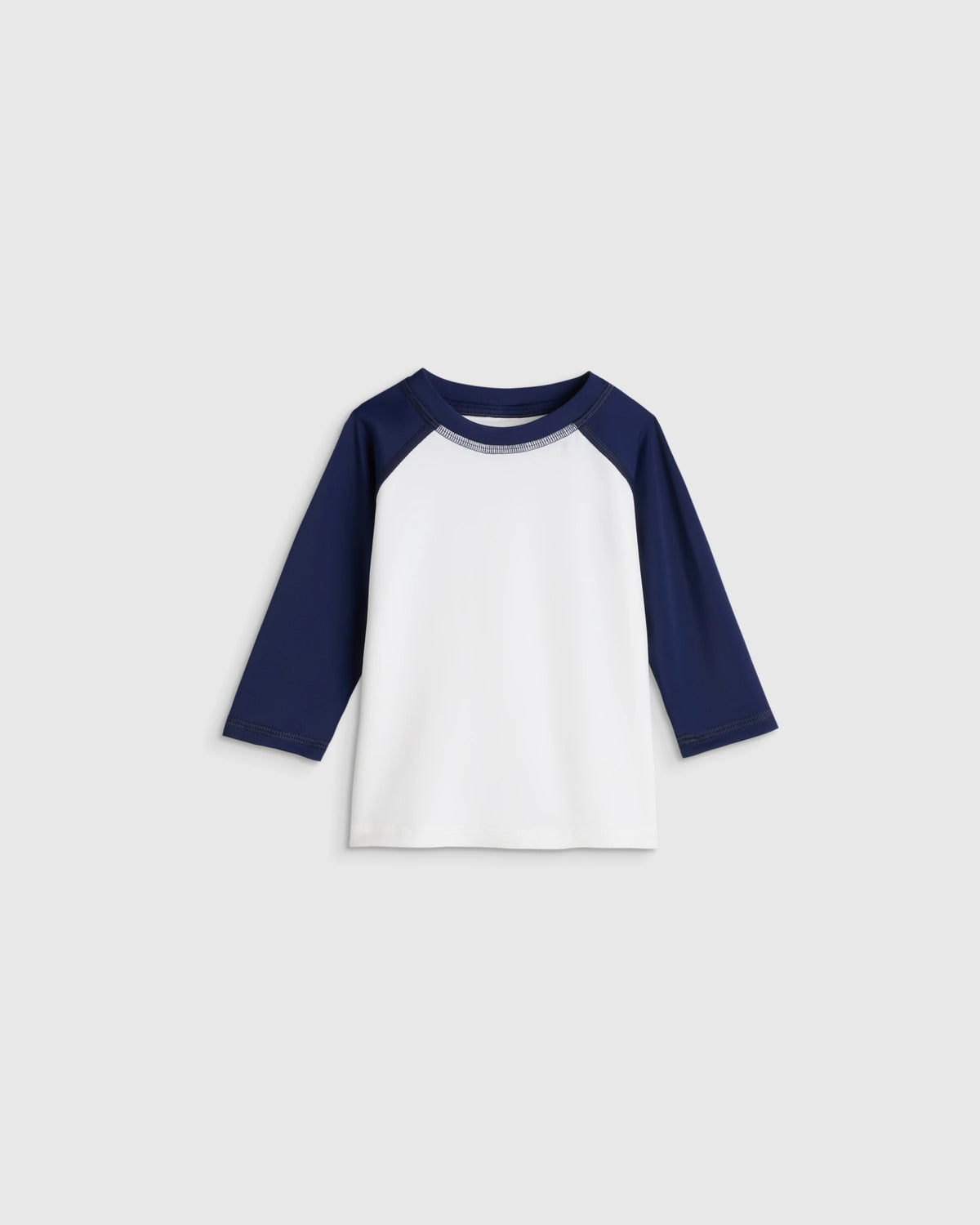 Long Sleeve Raglan Rash Guard - 6-9M / Island Aqua