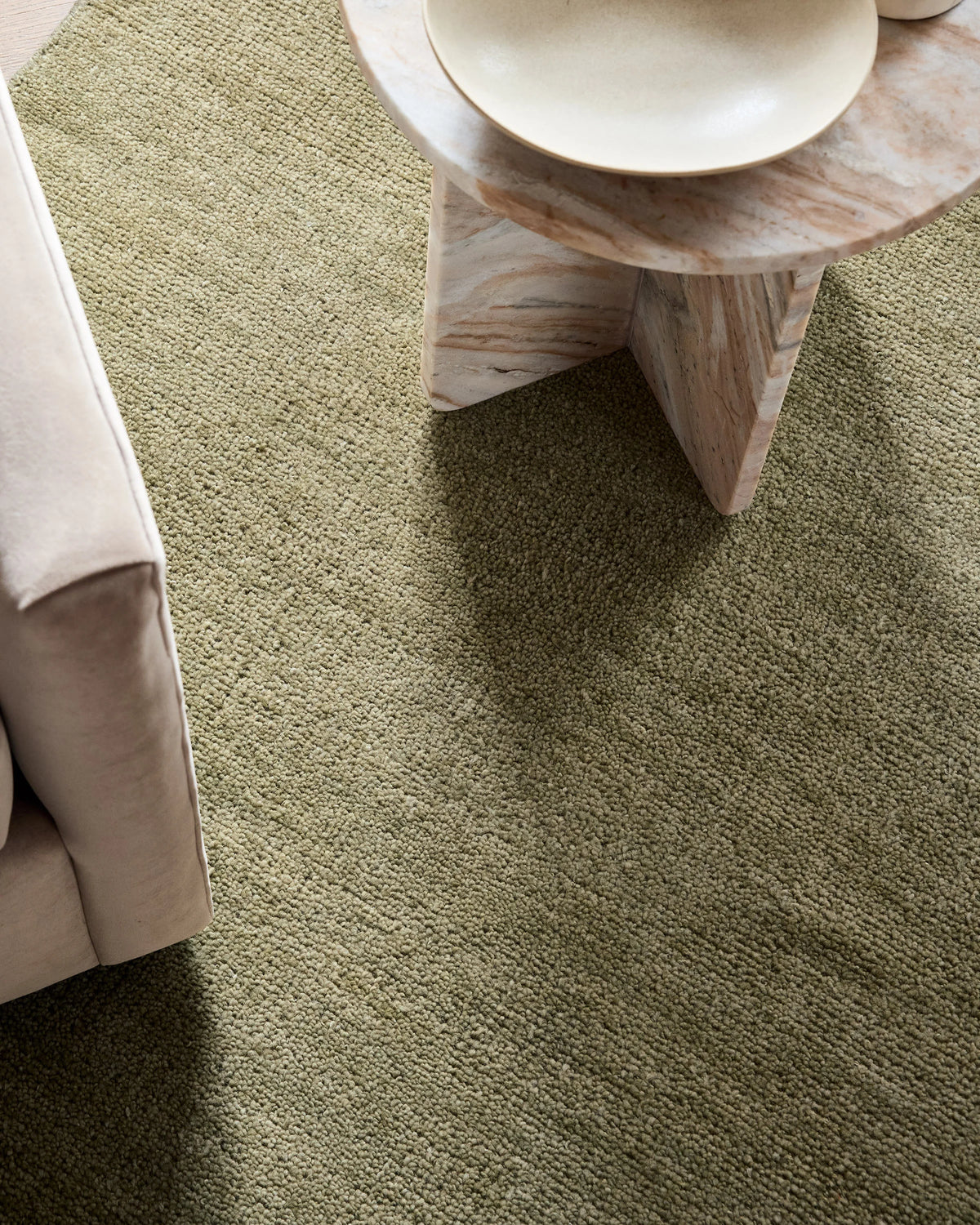 Lee Hand-Knotted Wool Rug - 5' x 8' / Oat