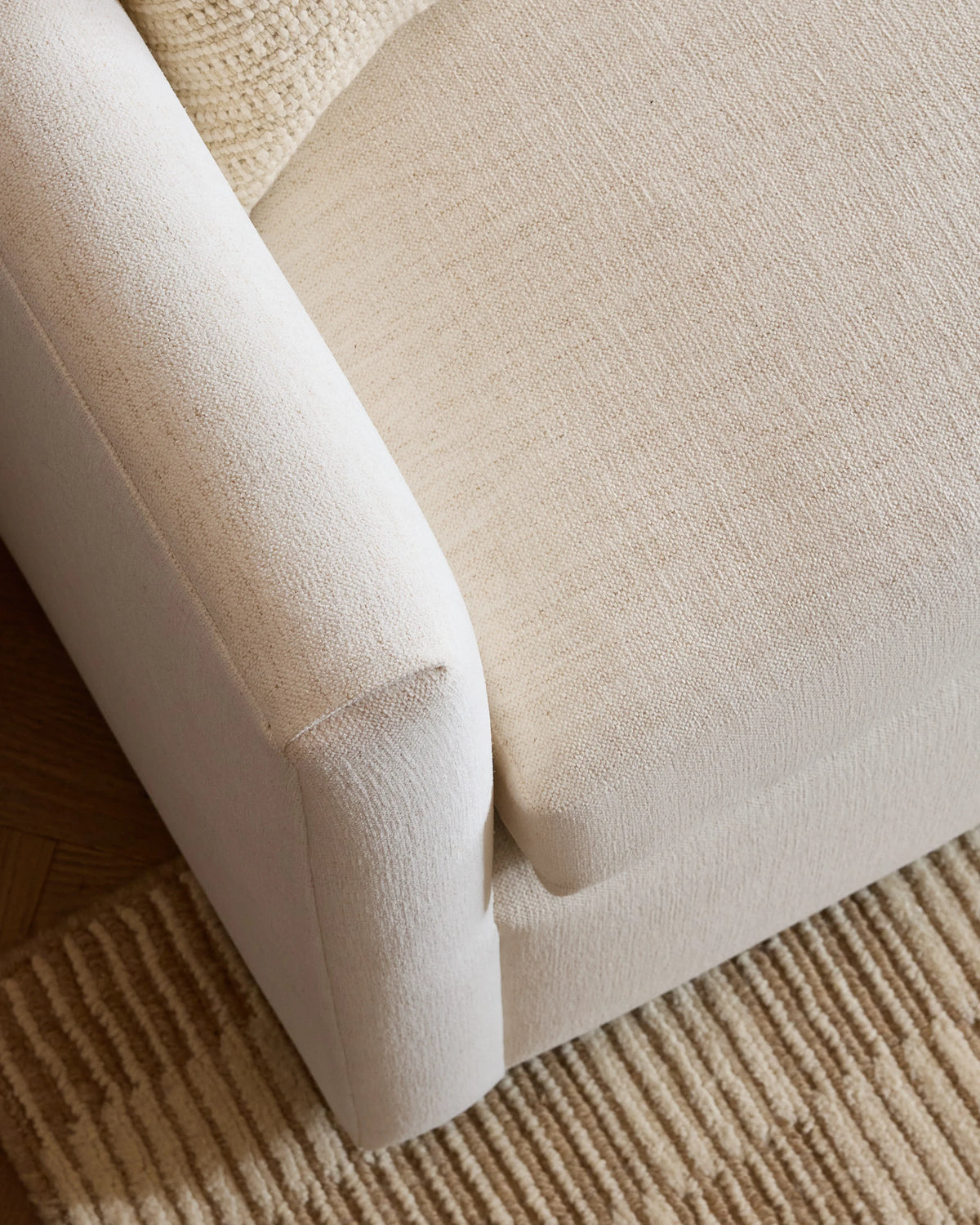 Brennan Sleeper Sofa in Performance Basketweave - Queen / Flax