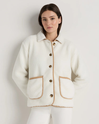 Sherpa Barn Jacket - XS / Camel/Black