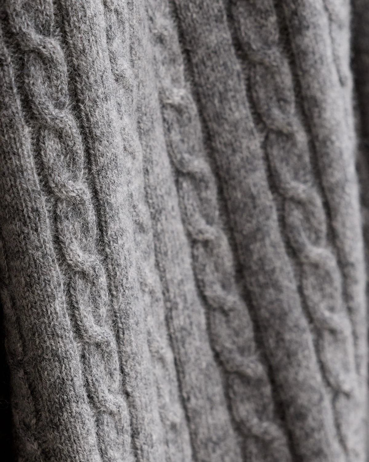Cable Knit Cashmere Throw - 50x70 / Limoncello