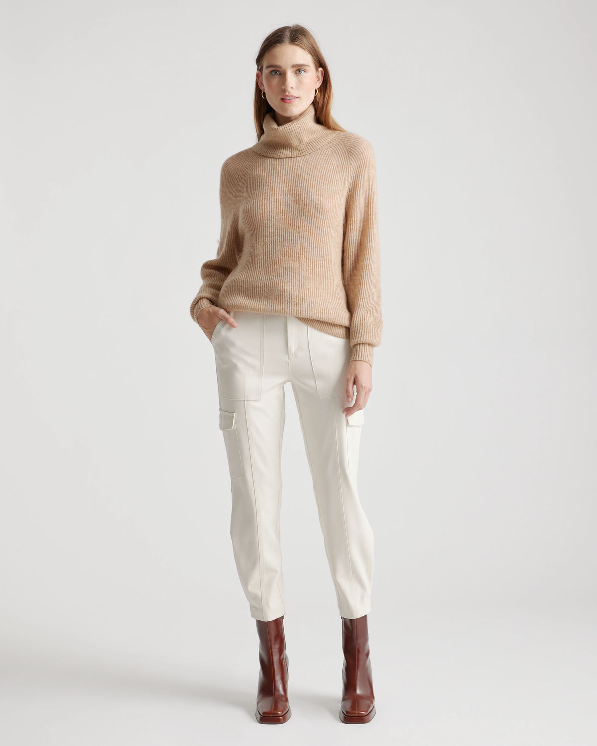 Baby Alpaca-Wool Turtleneck - XS / Light Grey