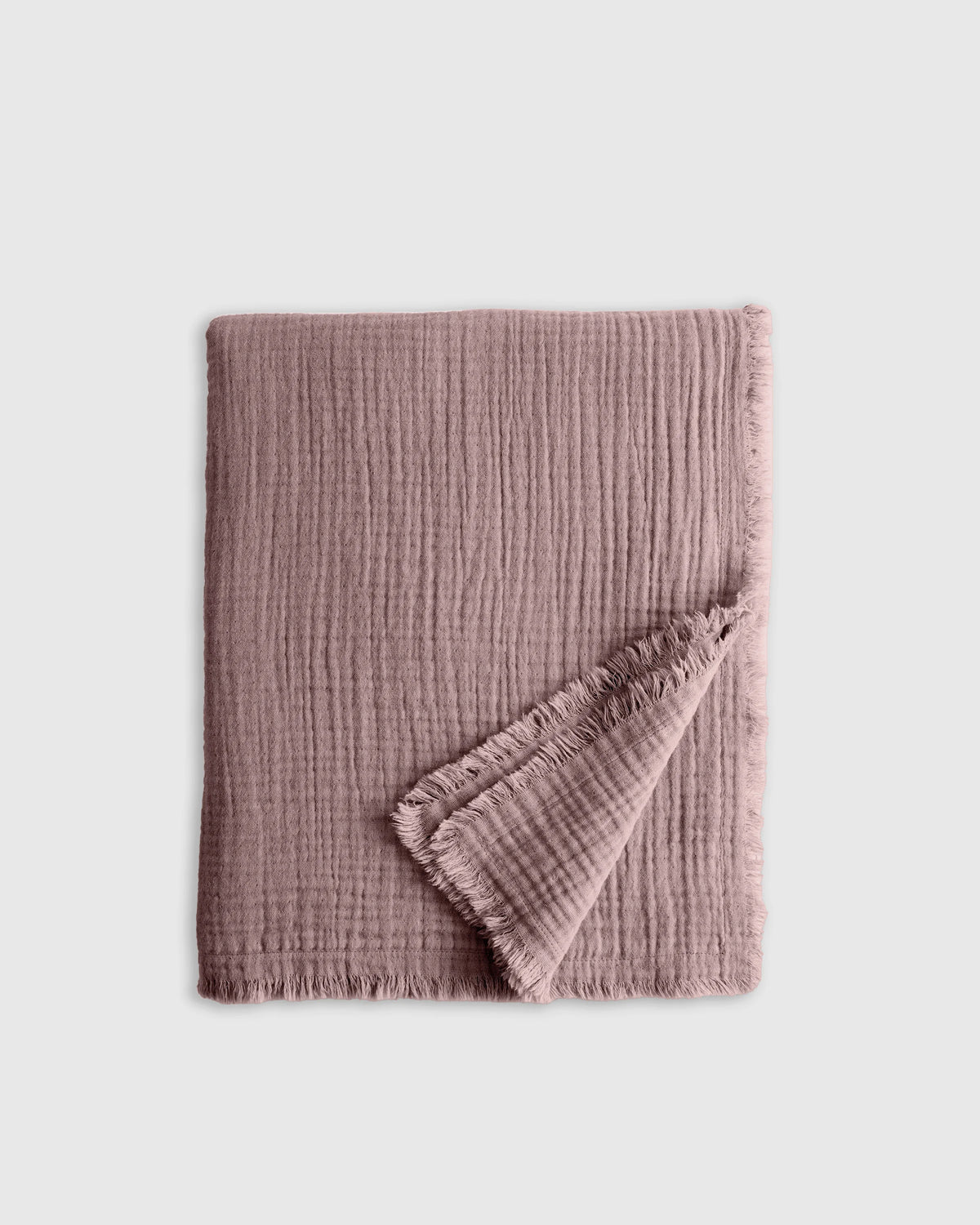 Organic Cotton Gauze Throw - One Size / Fig