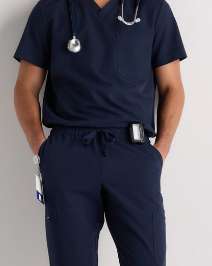 AeraFlex Scrub Joggers - S / Bold Black