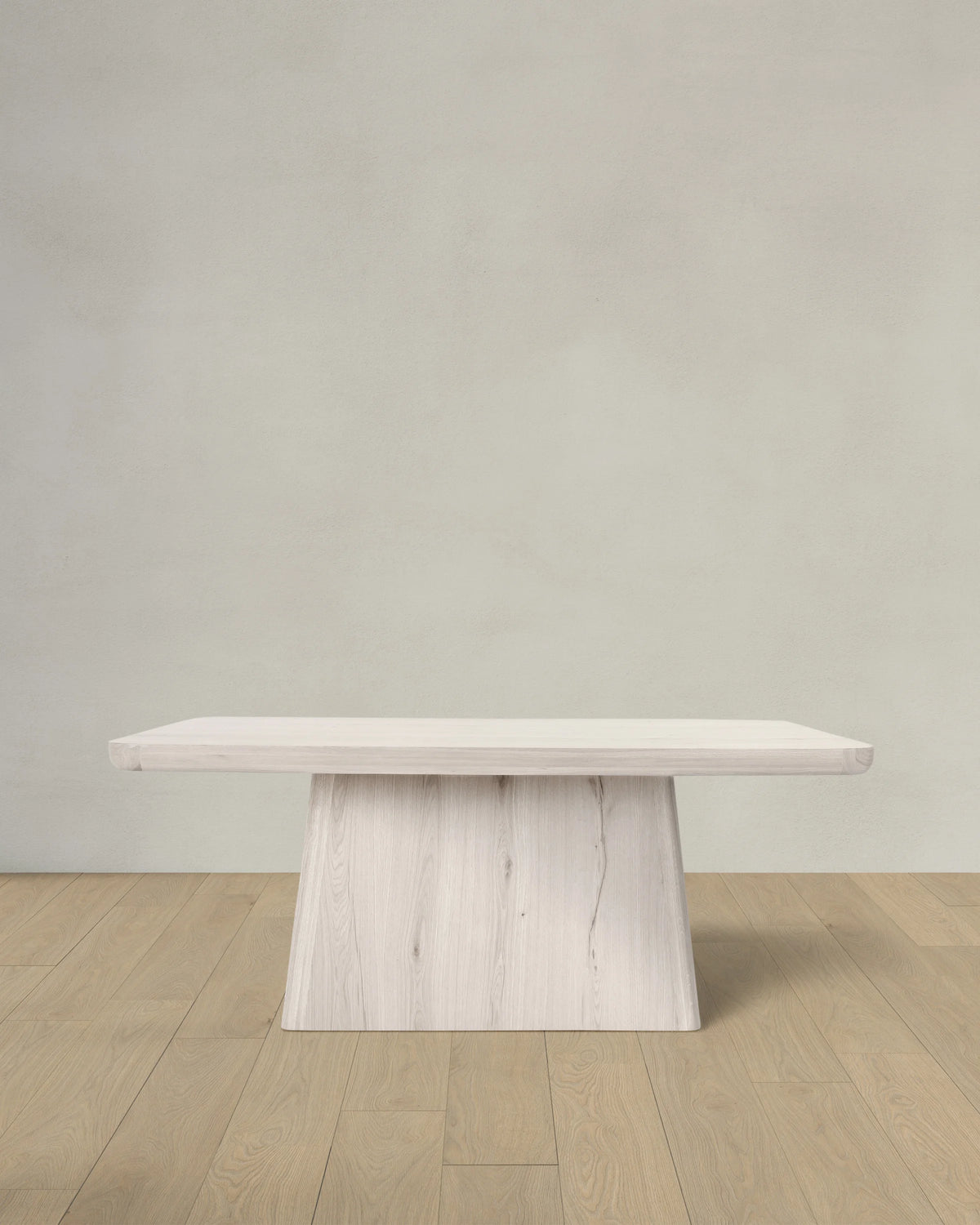 Rustic Oak Plinth Dining Table - 71" / Natural