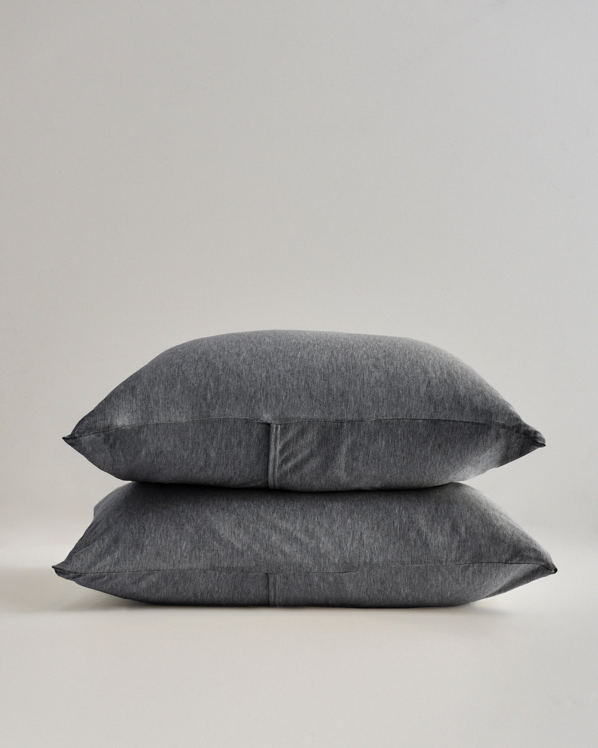 Tencel Jersey Sham Set - Standard / Heather Charcoal