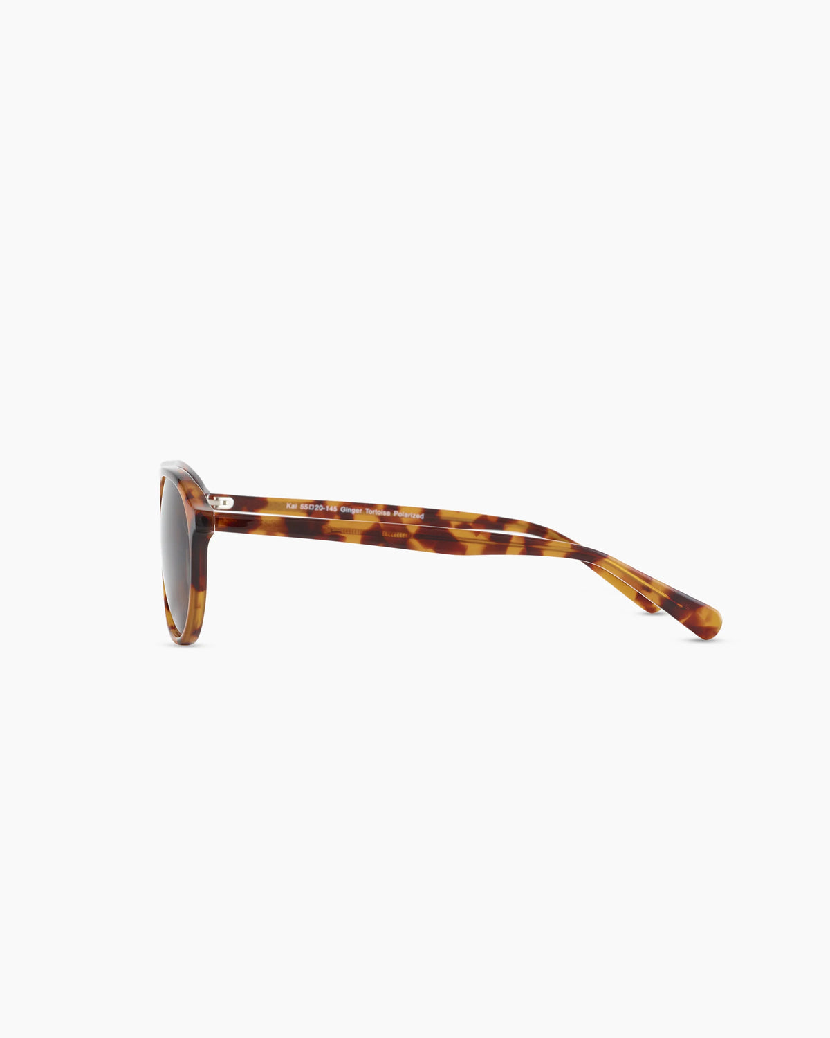 Kai Polarized Acetate Sunglasses - One Size / Ginger Tortoise with Green lens