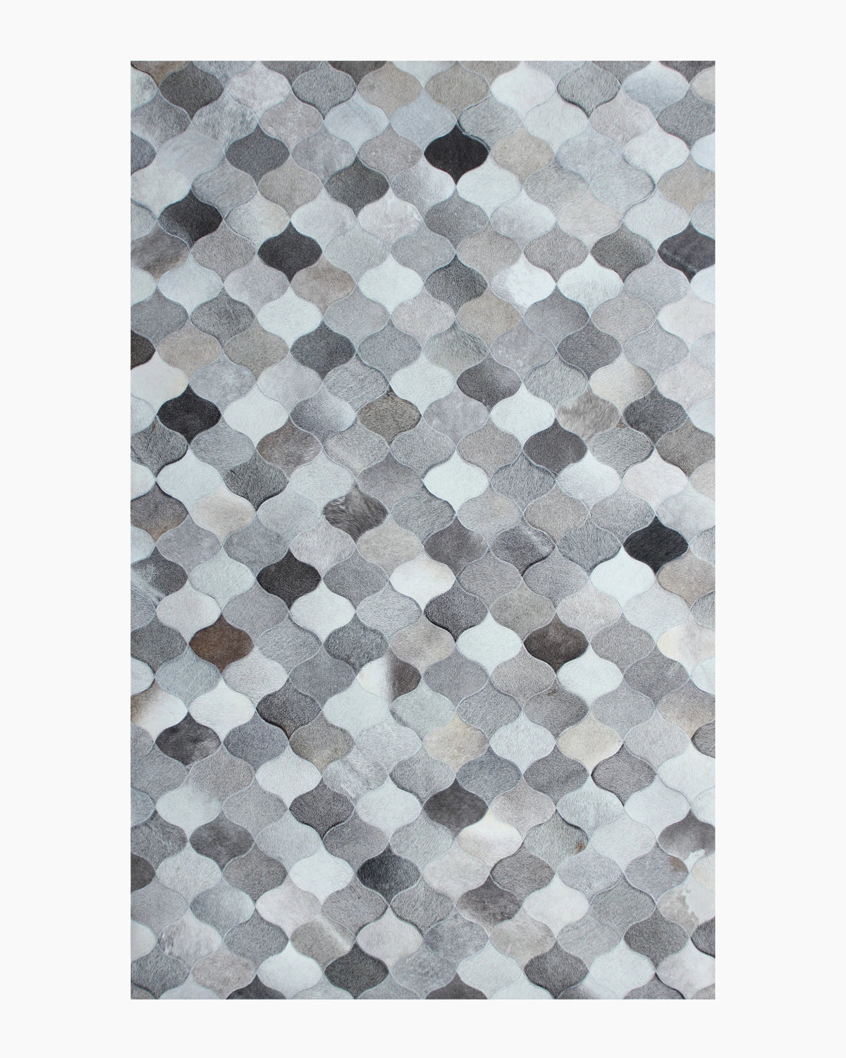 Trellis Hair on Hide Rug - 5' x 8' / Natural