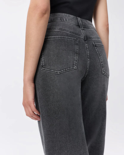 Bella Stretch Patch Pocket Wide Leg Jeans - 24 / Seaside Blue