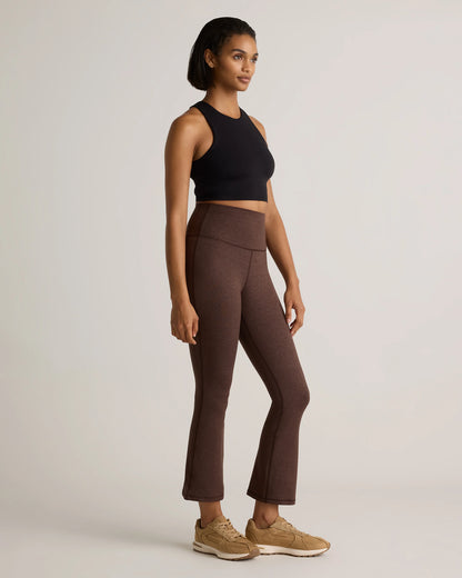 Ultra-Soft Cropped Bootcut Pants - XS / Heather Black