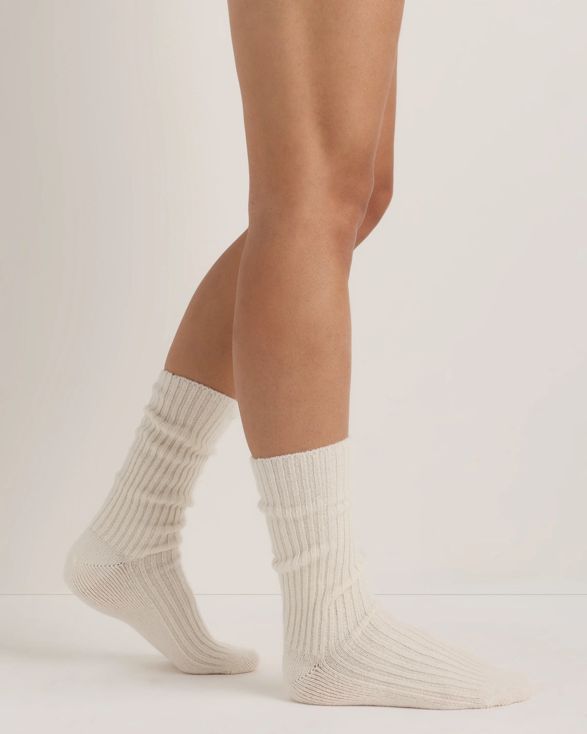 Cashmere Trouser Sock - XS/S / Ivory