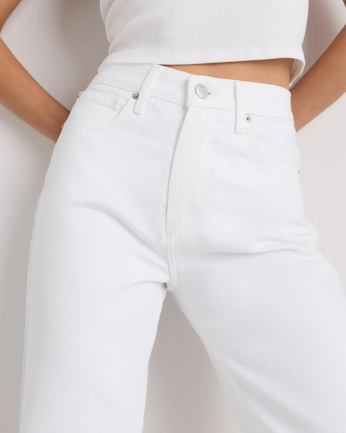 Bella Rigid Straight Jeans - 24 / Rinsed Indigo Blue