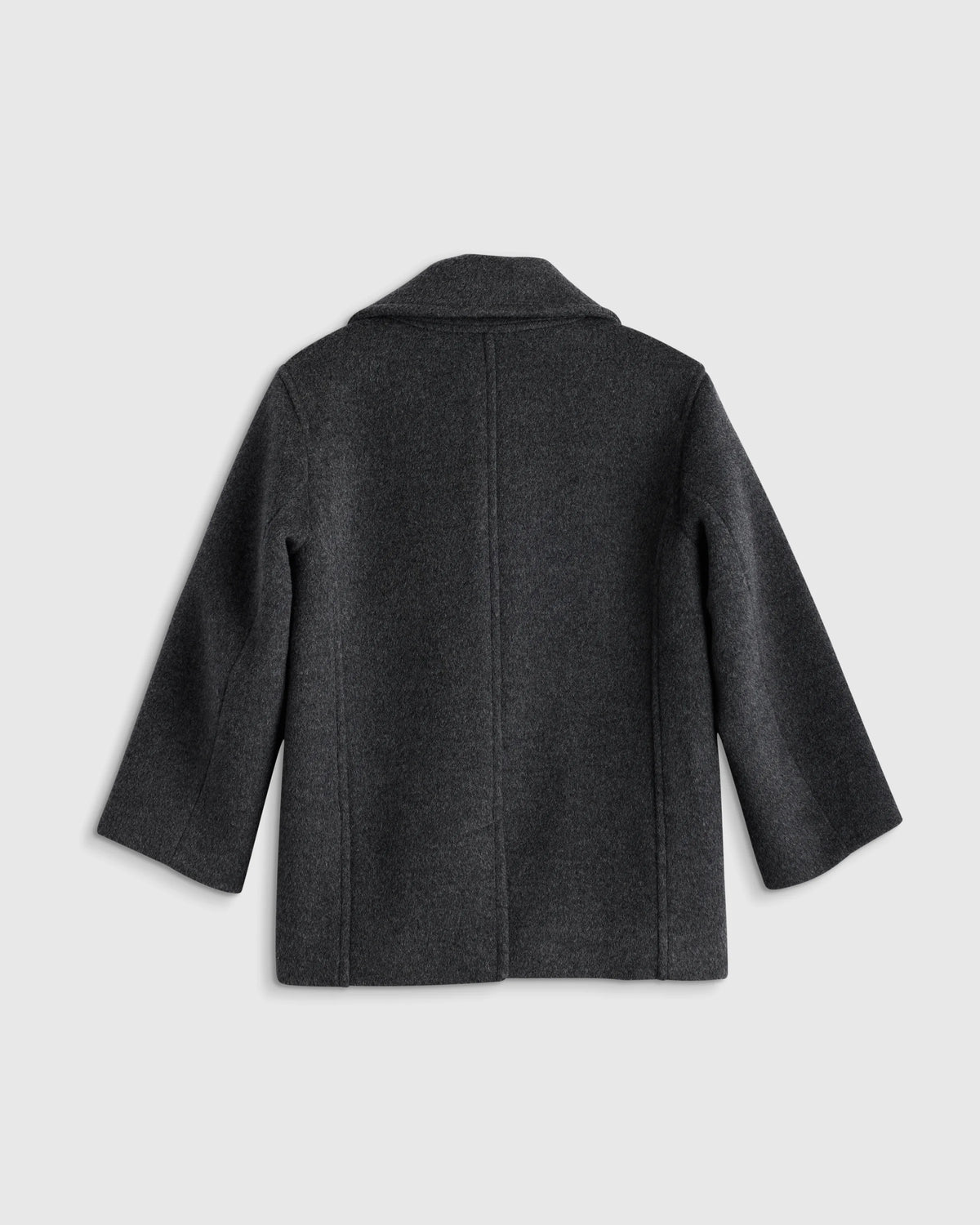 Boys Wool Cashmere Peacoat - 2T / Heather Charcoal